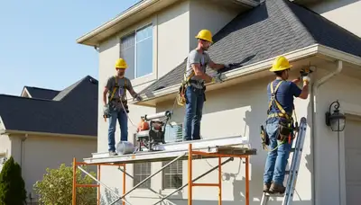 Seamless gutter installation in Vancouver, WA for home rain protection and overflow control