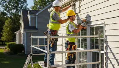 Vinyl siding repair on Vancouver, WA home by FX Remodeling & Exteriors